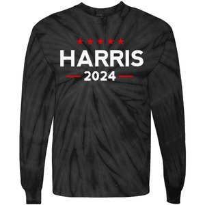 Vote Kamala Harris For Presidential Election 2024 Tie-Dye Long Sleeve Shirt