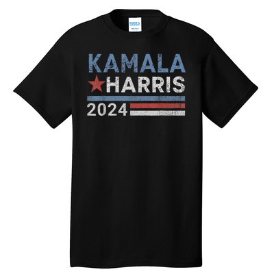 Vintage Kamala Harris 2024 For President Election Campaign Tall T-Shirt