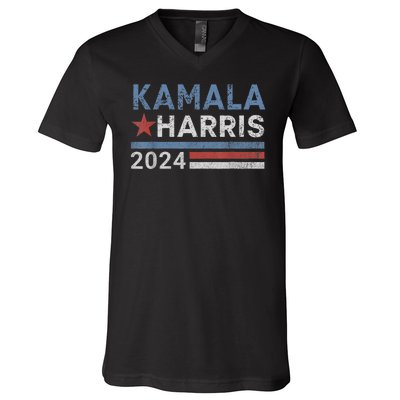 Vintage Kamala Harris 2024 For President Election Campaign V-Neck T-Shirt