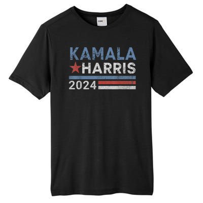 Vintage Kamala Harris 2024 For President Election Campaign Tall Fusion ChromaSoft Performance T-Shirt