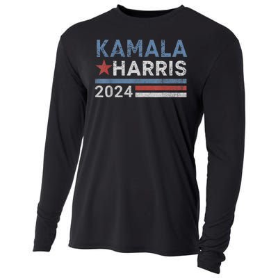 Vintage Kamala Harris 2024 For President Election Campaign Cooling Performance Long Sleeve Crew