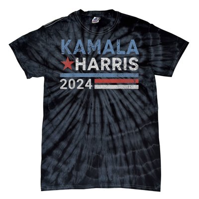 Vintage Kamala Harris 2024 For President Election Campaign Tie-Dye T-Shirt