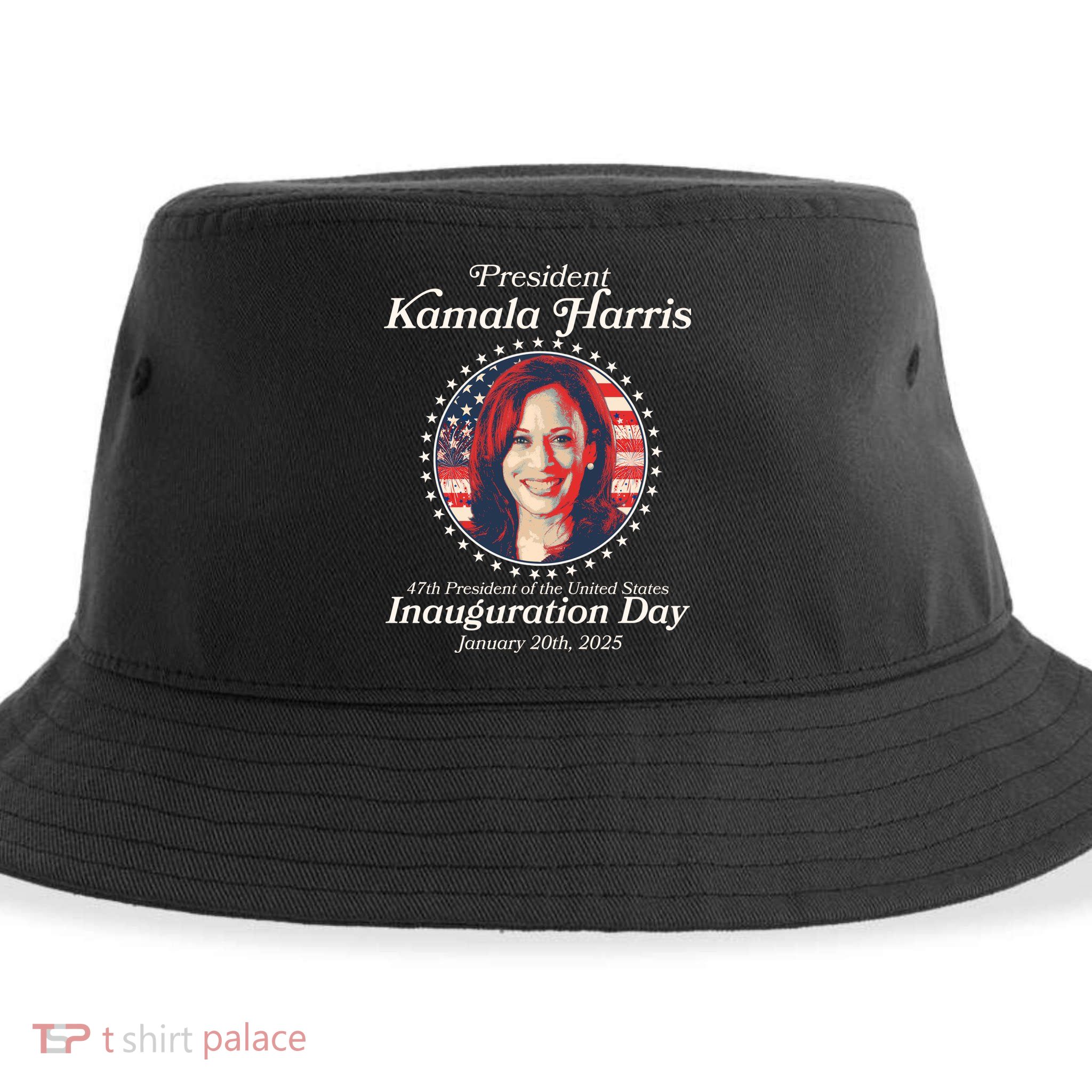 Vote Kamaia Harris 2024 Inauguration Day 2025 Sustainable Bucket Hat