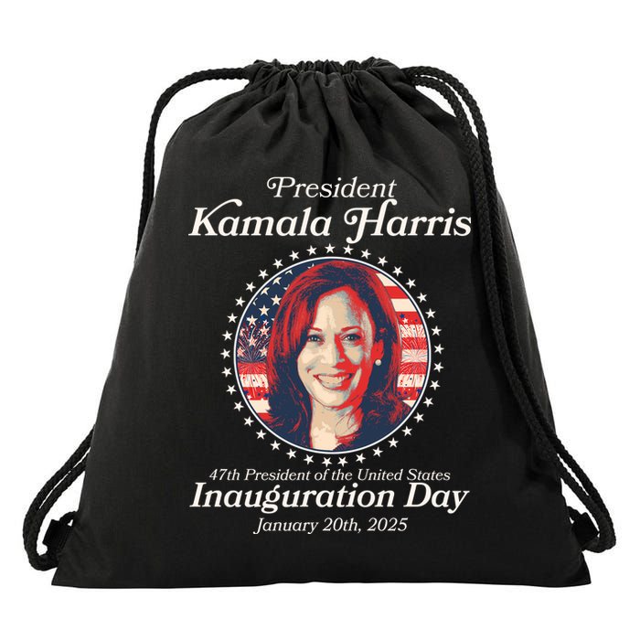 Vote Kamaia Harris 2024 Inauguration Day 2025 Drawstring Bag