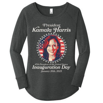 Vote Kamaia Harris 2024 Inauguration Day 2025 Women's Perfect Tri Tunic Long Sleeve Shirt