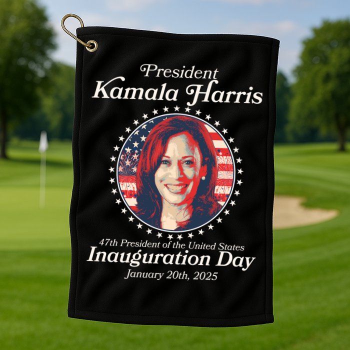 Vote Kamaia Harris 2024 Inauguration Day 2025 Golf Towel