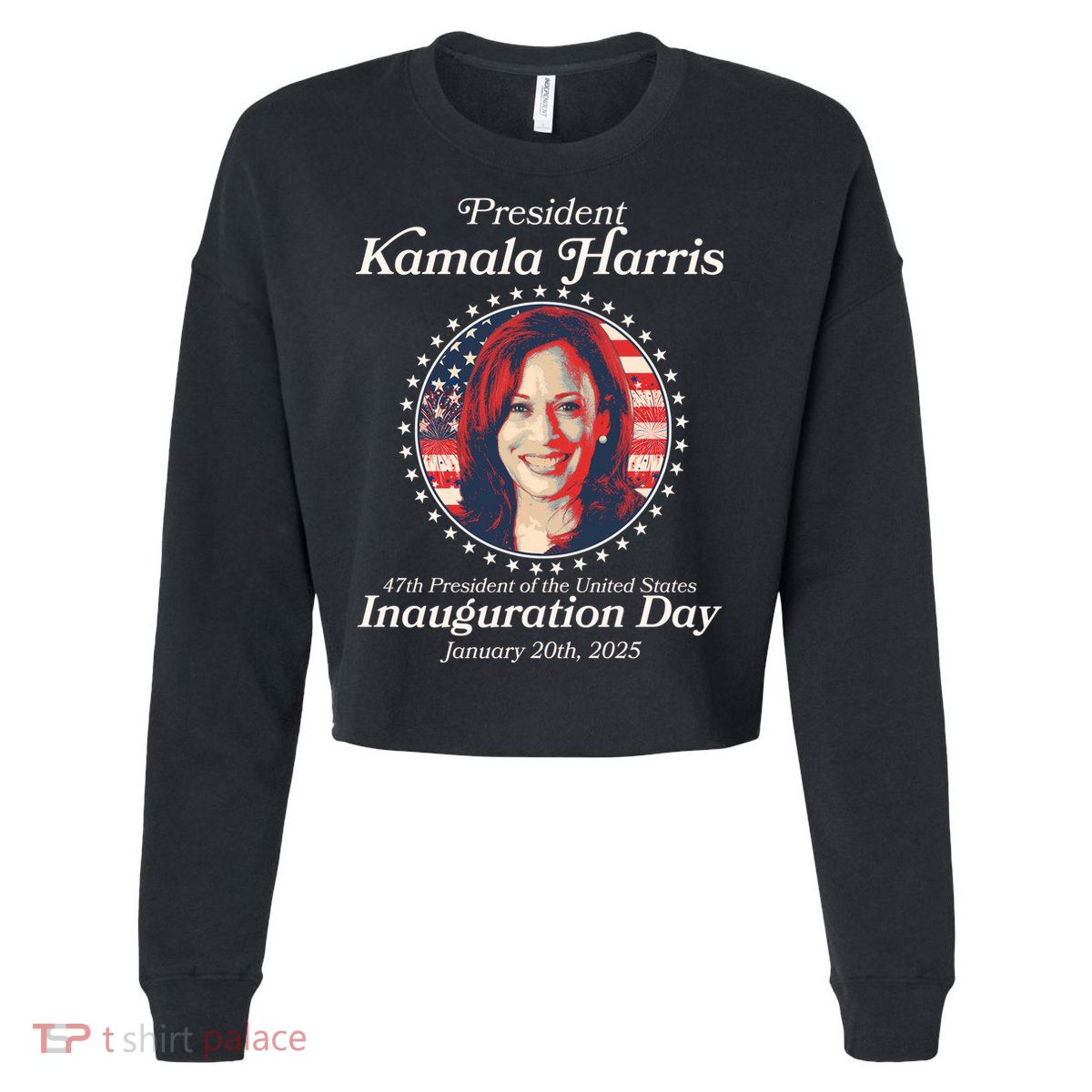 Vote Kamaia Harris 2024 Inauguration Day 2025 Cropped Pullover Crew