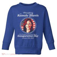 Vote Kamaia Harris 2024 Inauguration Day 2025 Toddler Sweatshirt