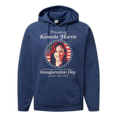 Vote Kamaia Harris 2024 Inauguration Day 2025 Performance Fleece Hoodie