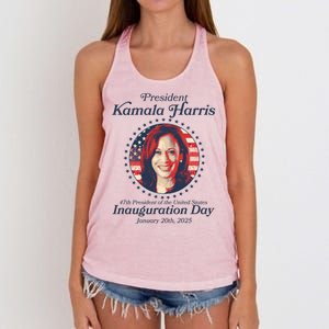 Vote Kamaia Harris 2024 Inauguration Day 2025 Women's Knotted Racerback Tank