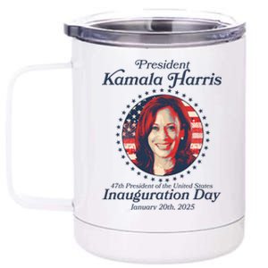 Vote Kamaia Harris 2024 Inauguration Day 2025 12 oz Stainless Steel Tumbler Cup