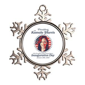 Vote Kamaia Harris 2024 Inauguration Day 2025 Metallic Star Ornament