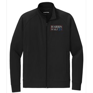 Vote Kamala Harris Tim Walz 2024 Election Stretch Full-Zip Cadet Jacket