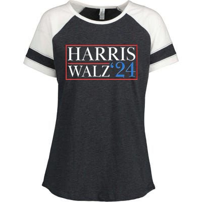 Vote Kamala Harris Tim Walz 2024 Election Enza Ladies Jersey Colorblock Tee