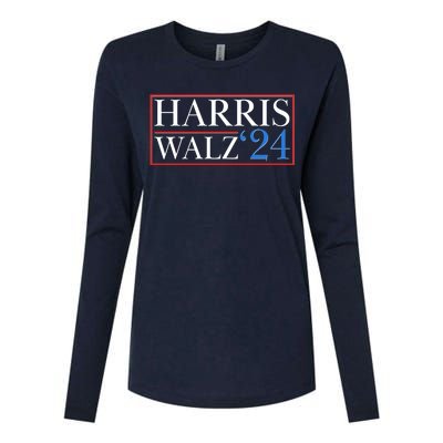 Vote Kamala Harris Tim Walz 2024 Election Womens Cotton Relaxed Long Sleeve T-Shirt