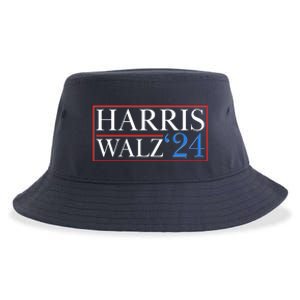 Vote Kamala Harris Tim Walz 2024 Election Sustainable Bucket Hat