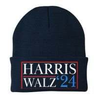 Vote Kamala Harris Tim Walz 2024 Election Knit Cap Winter Beanie