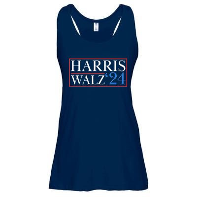 Vote Kamala Harris Tim Walz 2024 Election Ladies Essential Flowy Tank