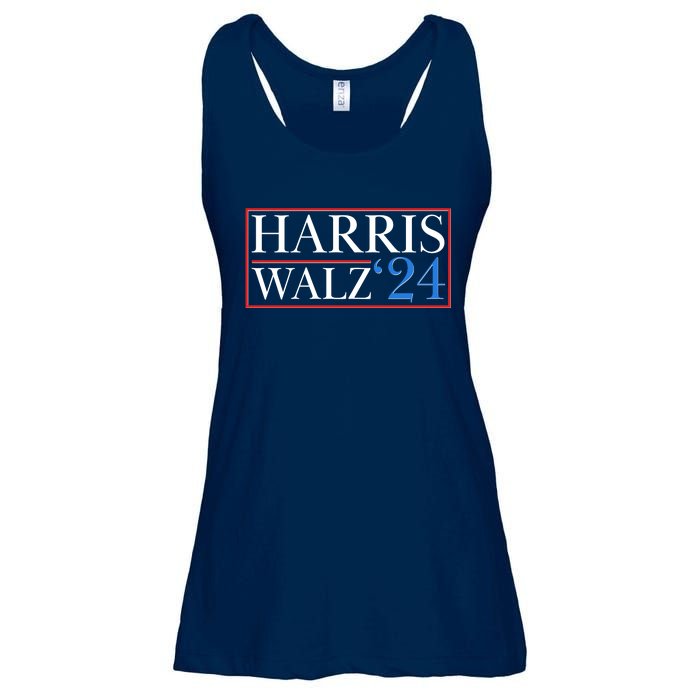 Vote Kamala Harris Tim Walz 2024 Election Ladies Essential Flowy Tank