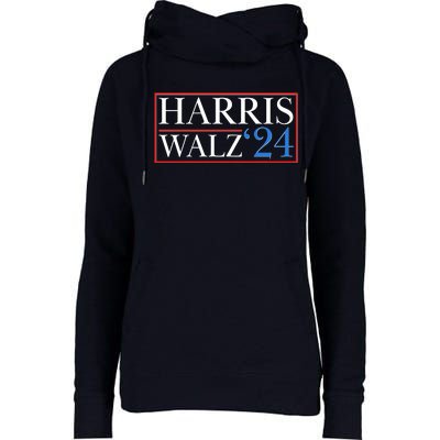 Vote Kamala Harris Tim Walz 2024 Election Womens Funnel Neck Pullover Hood