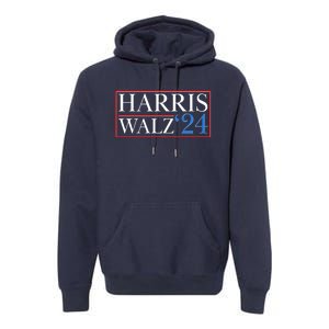 Vote Kamala Harris Tim Walz 2024 Election Premium Hoodie