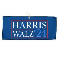 Vote Kamala Harris Tim Walz 2024 Election Large Microfiber Waffle Golf Towel