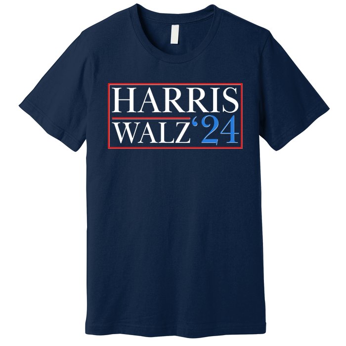 Vote Kamala Harris Tim Walz 2024 Election Premium T-Shirt