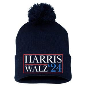 Vote Kamala Harris Tim Walz 2024 Election Pom Pom 12in Knit Beanie