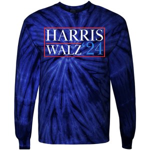 Vote Kamala Harris Tim Walz 2024 Election Tie-Dye Long Sleeve Shirt