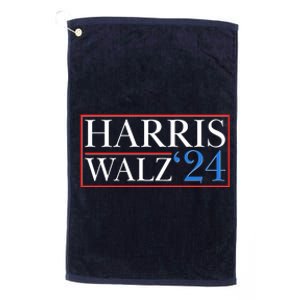 Vote Kamala Harris Tim Walz 2024 Election Platinum Collection Golf Towel