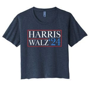 Vote Kamala Harris Tim Walz 2024 Election Women's Crop Top Tee