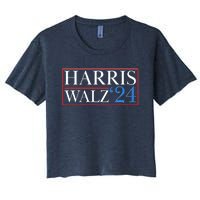 Vote Kamala Harris Tim Walz 2024 Election Women's Crop Top Tee