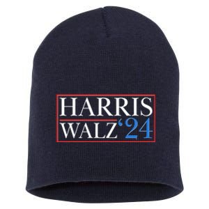 Vote Kamala Harris Tim Walz 2024 Election Short Acrylic Beanie