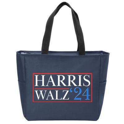 Vote Kamala Harris Tim Walz 2024 Election Zip Tote Bag