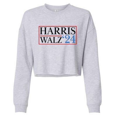 Vote Kamala Harris Tim Walz 2024 Election Cropped Pullover Crew