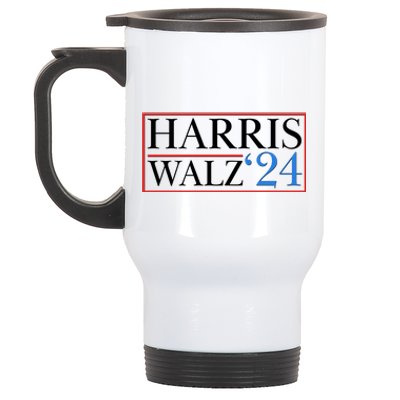 Vote Kamala Harris Tim Walz 2024 Election Stainless Steel Travel Mug