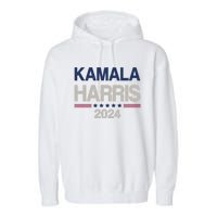 Vintage Kamala Harris 2024 Cute Garment-Dyed Fleece Hoodie