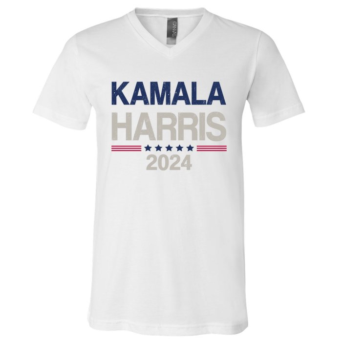 Vintage Kamala Harris 2024 Cute V-Neck T-Shirt