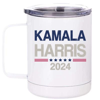 Vintage Kamala Harris 2024 Cute 12 oz Stainless Steel Tumbler Cup