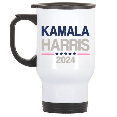 Vintage Kamala Harris 2024 Cute Stainless Steel Travel Mug