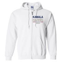 Vintage Kamala Harris 2024 Cute Full Zip Hoodie