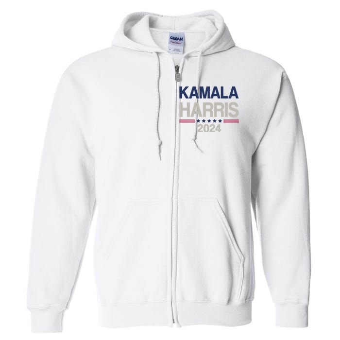 Vintage Kamala Harris 2024 Cute Full Zip Hoodie