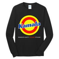 Vote Kamala Harris Removes Nasty Orange Stains Detergent Fun Gift Tall Long Sleeve T-Shirt