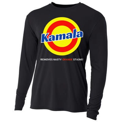 Vote Kamala Harris Removes Nasty Orange Stains Detergent Fun Gift Cooling Performance Long Sleeve Crew