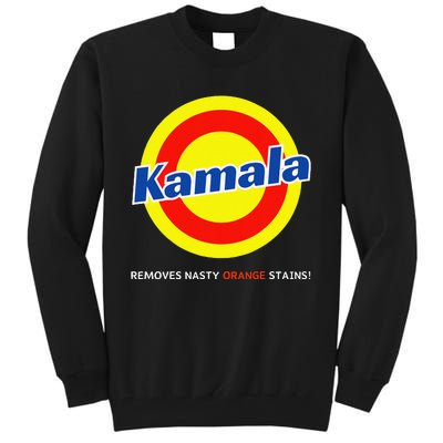 Vote Kamala Harris Removes Nasty Orange Stains Detergent Fun Gift Tall Sweatshirt