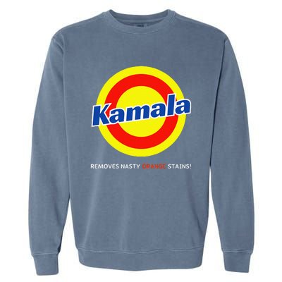 Vote Kamala Harris Removes Nasty Orange Stains Detergent Fun Gift Garment-Dyed Sweatshirt