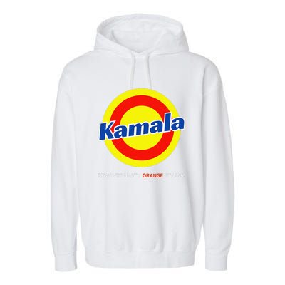 Vote Kamala Harris Removes Nasty Orange Stains Detergent Fun Gift Garment-Dyed Fleece Hoodie