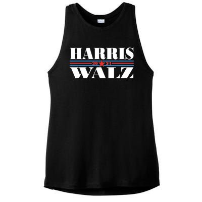 Vote Kamala Harris Tim Walz 2024 Election Ladies PosiCharge Tri-Blend Wicking Tank