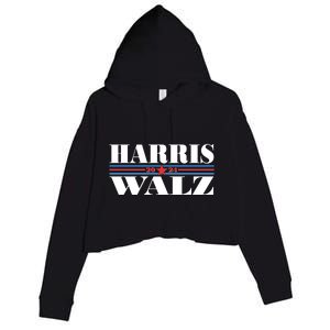 Vote Kamala Harris Tim Walz 2024 Election Crop Fleece Hoodie