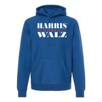 Vote Kamala Harris Tim Walz 2024 Election Premium Hoodie